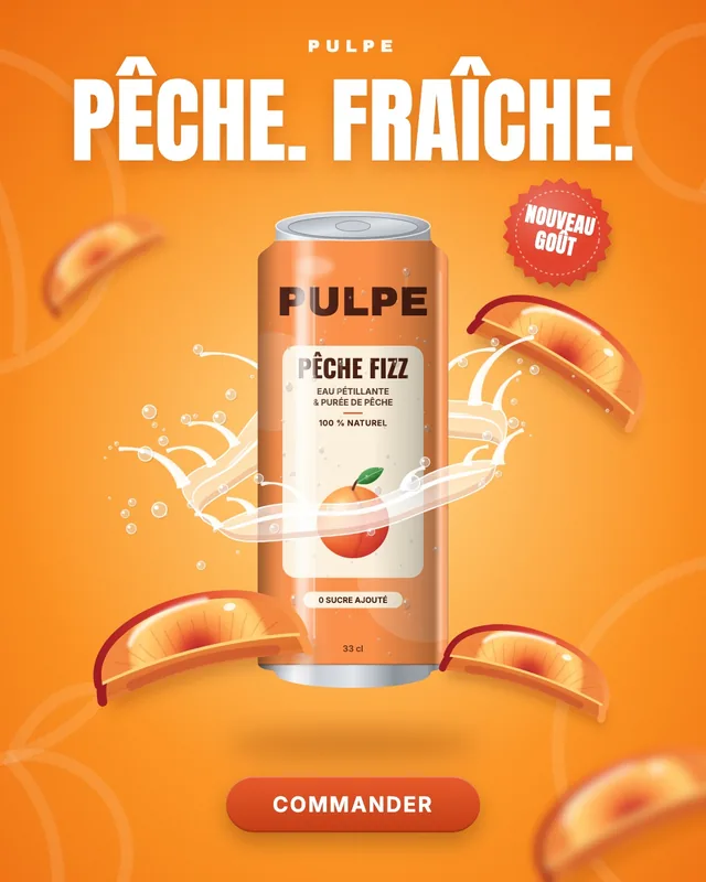 Pub d'exemple de la marque fictive Pulpe